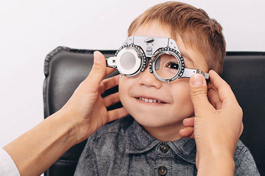 Child Eye Exam Boy
